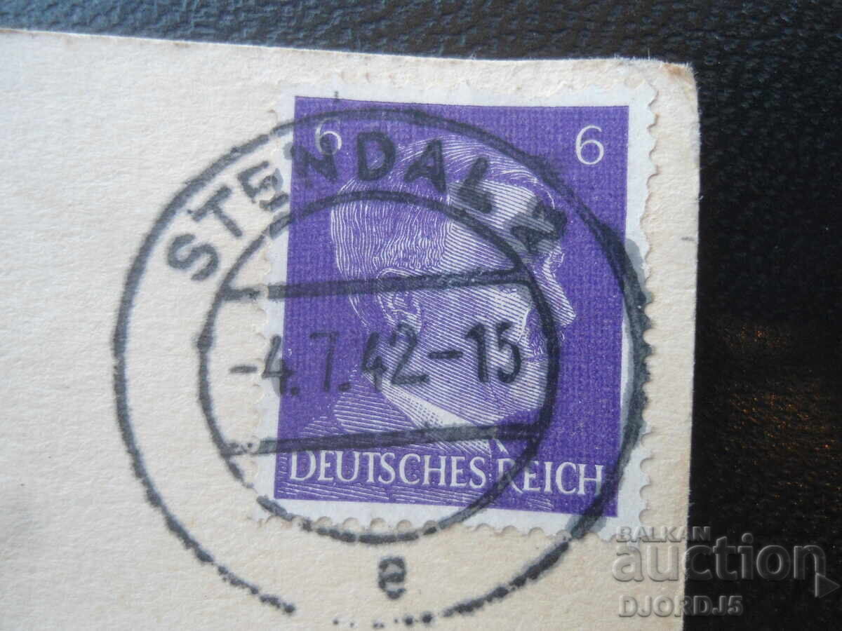 Veche carte poștală, ștampilă, timbru, 4.7.1942 cu preț € 2.50 | 4.89 BGN Veche carte poștală, ștampilă, timbru, 4.7.1942 cu preț € 2.50 | 4.89 BGN