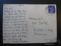 Стара картичка, печат, марка, 4.7.1942 г.