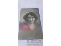 Felicitare Poștală Tânăra Fată 1918 Comisia de Cenzură