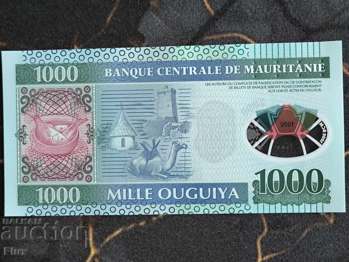 Bancnotă - Mauritania - 1000 ouguiya UNC | 2014 cu preț € 1.55 | 3.03 BGN Bancnotă - Mauritania - 1000 ouguiya UNC | 2014 cu preț € 1.55 | 3.03 BGN