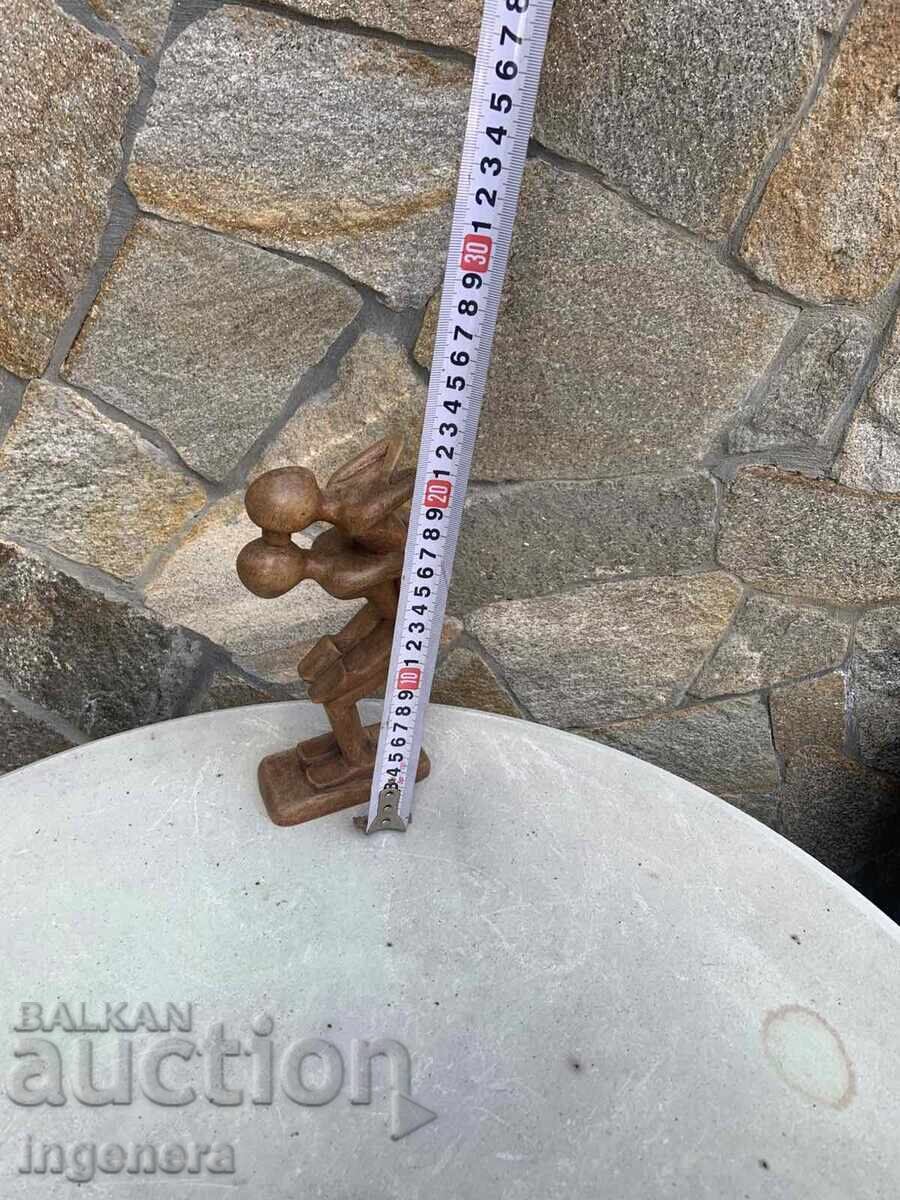 Livrarea STATUETĂ FIGURĂ SCULPTURĂ LEMN PLASTIC