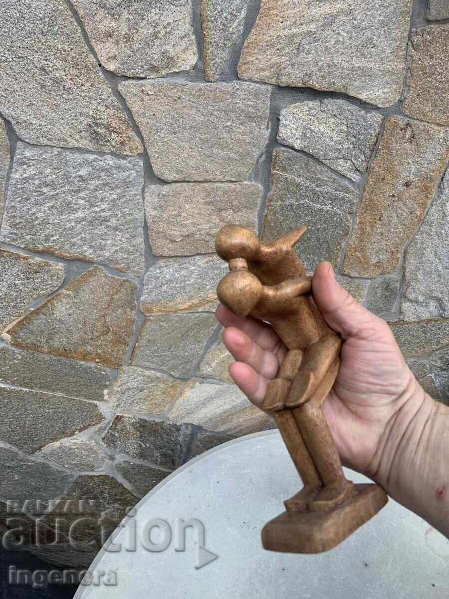 STATUETĂ FIGURĂ SCULPTURĂ LEMN PLASTIC - 5