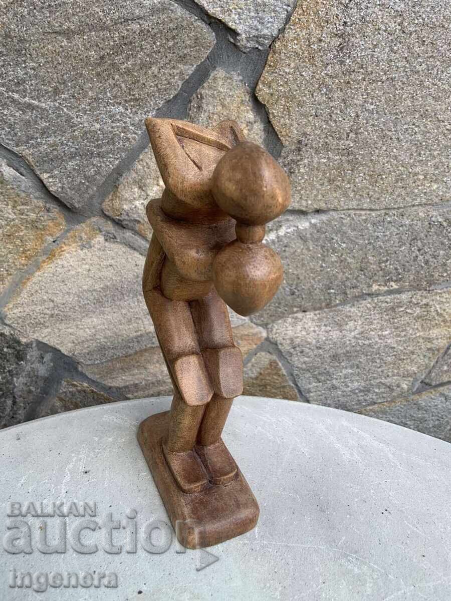 STATUETĂ FIGURĂ SCULPTURĂ LEMN PLASTIC - 6