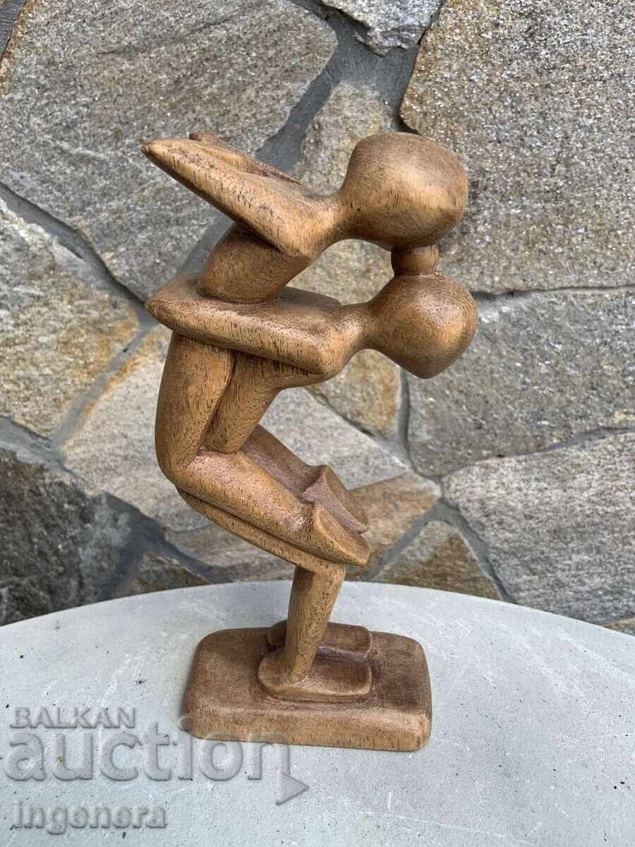 STATUETĂ FIGURĂ SCULPTURĂ LEMN PLASTIC