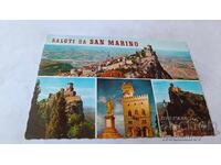 Пощенска картичка San Marino Колаж