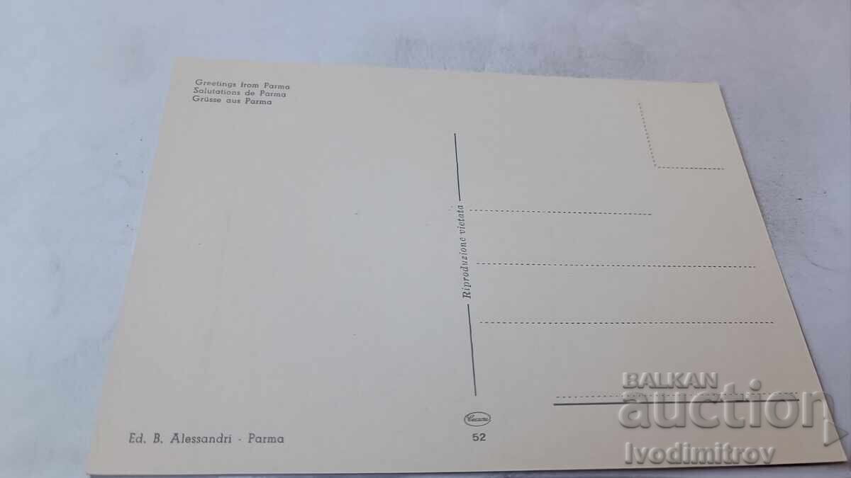 Felicitare Poștală Saluti da Parma Colaj cu preț € 0.38 | 0.74 BGN Felicitare Poștală Saluti da Parma Colaj cu preț € 0.38 | 0.74 BGN