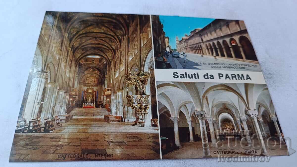 Felicitare Poștală Saluti da Parma Colaj Felicitare Poștală Saluti da Parma Colaj