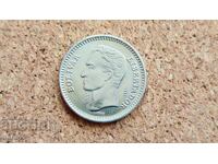 Βενεζουέλα 25 σεντιμό, 1965