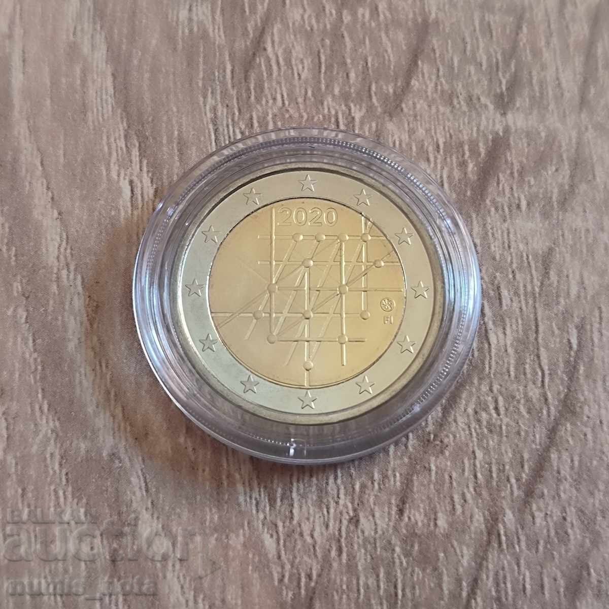 Finlanda 2 euro 2020 100 ani de la Universitatea din Turku Finlanda 2 euro 2020 100 ani de la Universitatea din Turku