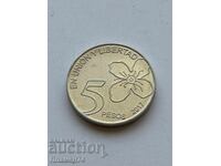 5 pesos 2017 Argentina