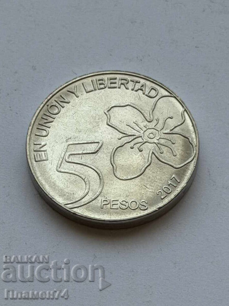 5 pesos 2017 Argentina