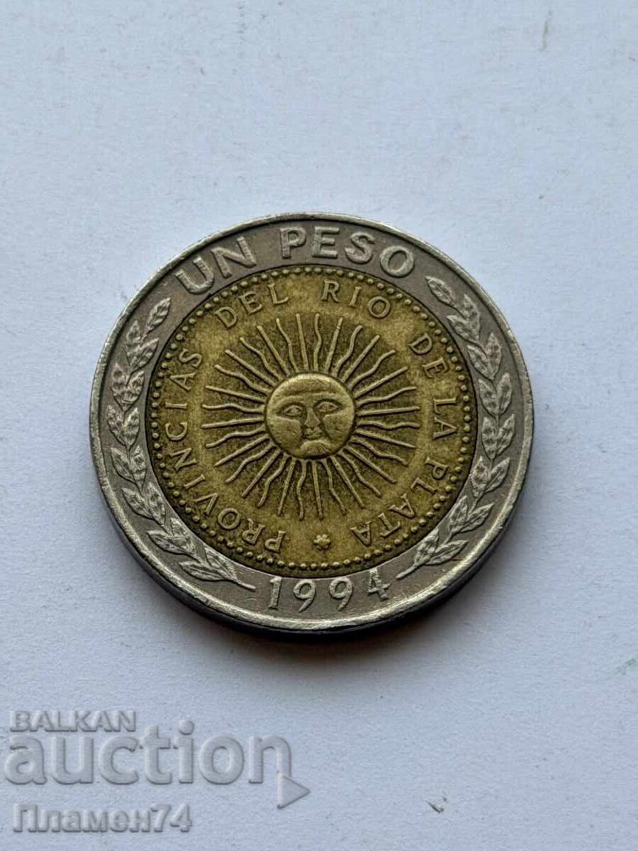 1 peso 1994 Argentina cu preț € 1.00 | 1.96 BGN