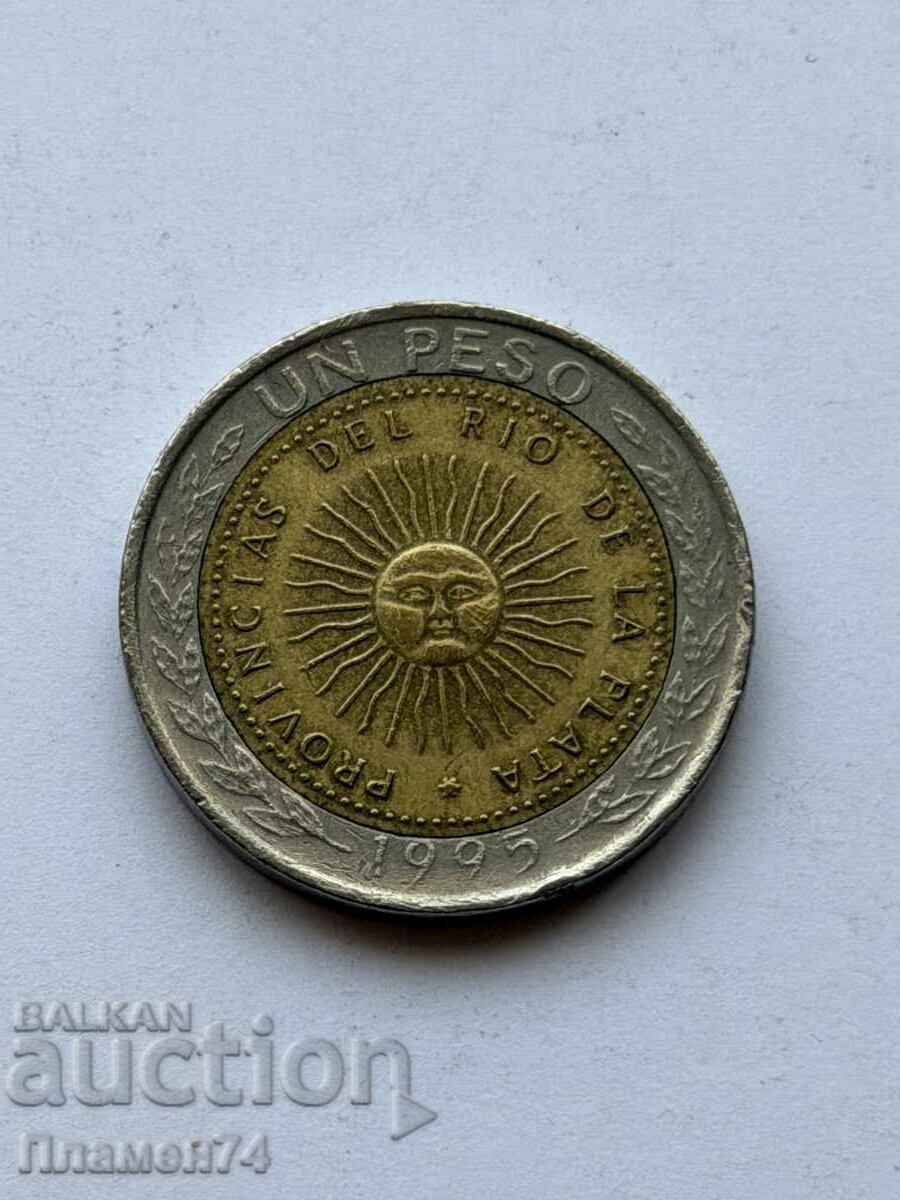 1 πέσο 1995 Αργεντινή με τιμή € 0.50 | 0.98 BGN 1 πέσο 1995 Αργεντινή με τιμή € 0.50 | 0.98 BGN