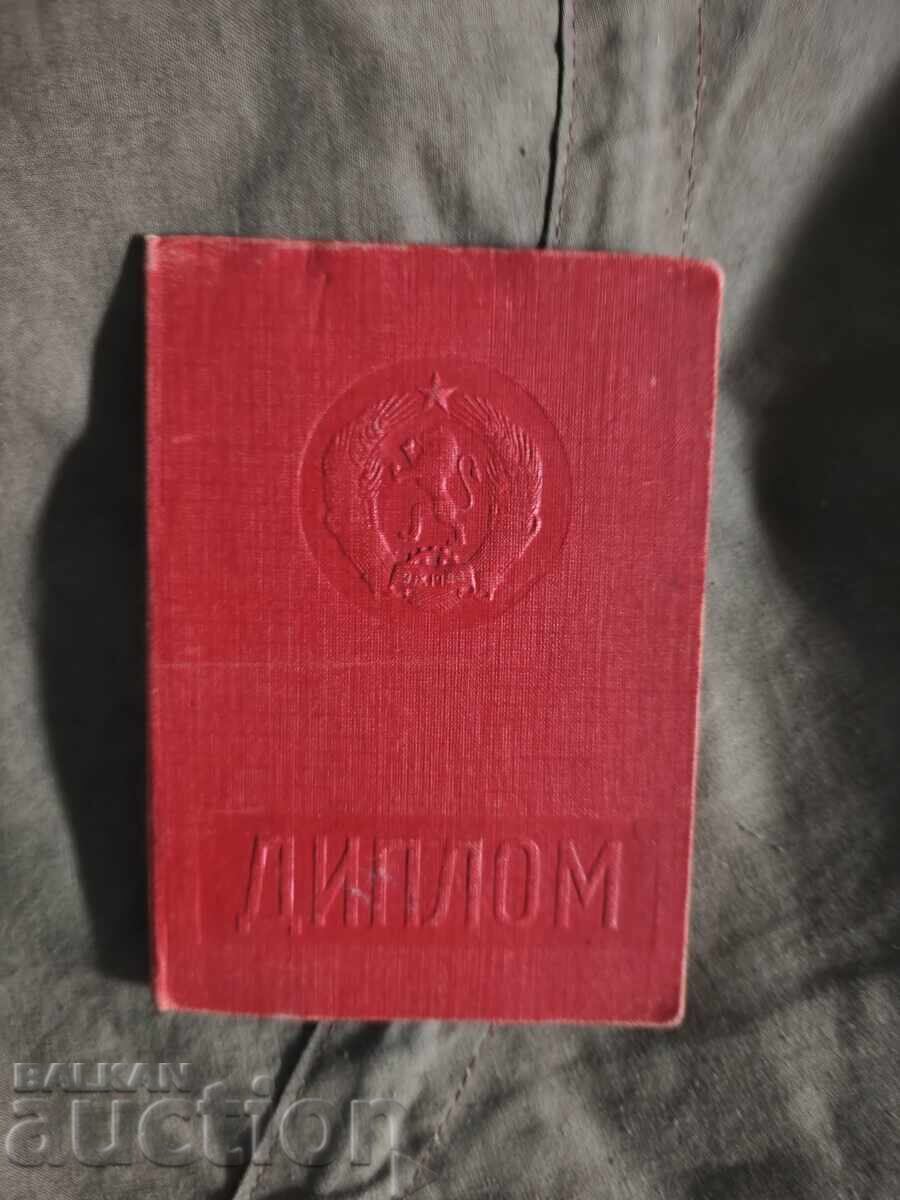 Diplomă contabil 1953