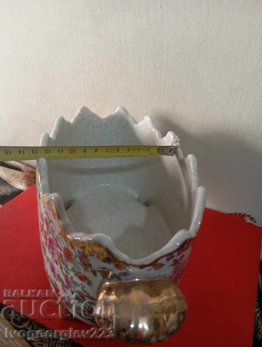 Δημοπρασία παλιά πορσελάνινη γλάστρα, κασπώ