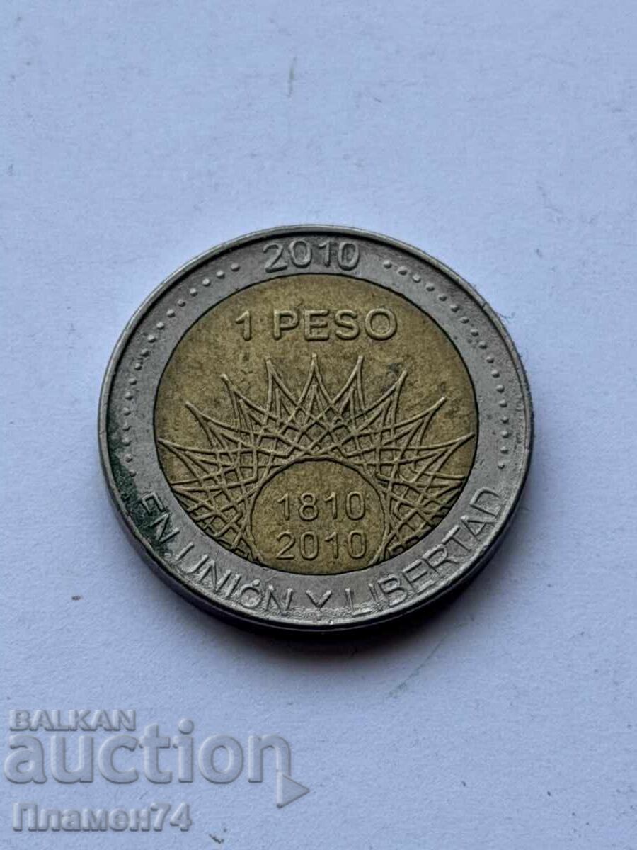 1 peso 2010 Argentina Mar del Plata