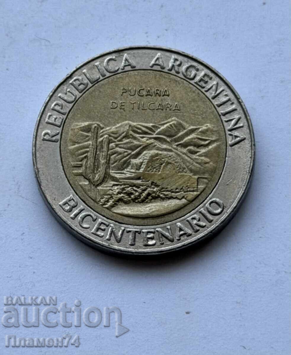 1 peso 2010 Argentina Pucará de Tilcara cu preț € 2.50 | 4.89 BGN