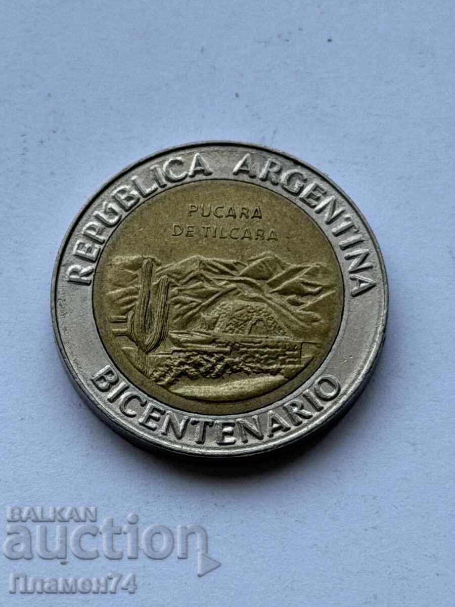 1 peso 2010 Argentina Pucará de Tilcara cu preț € 2.50 | 4.89 BGN