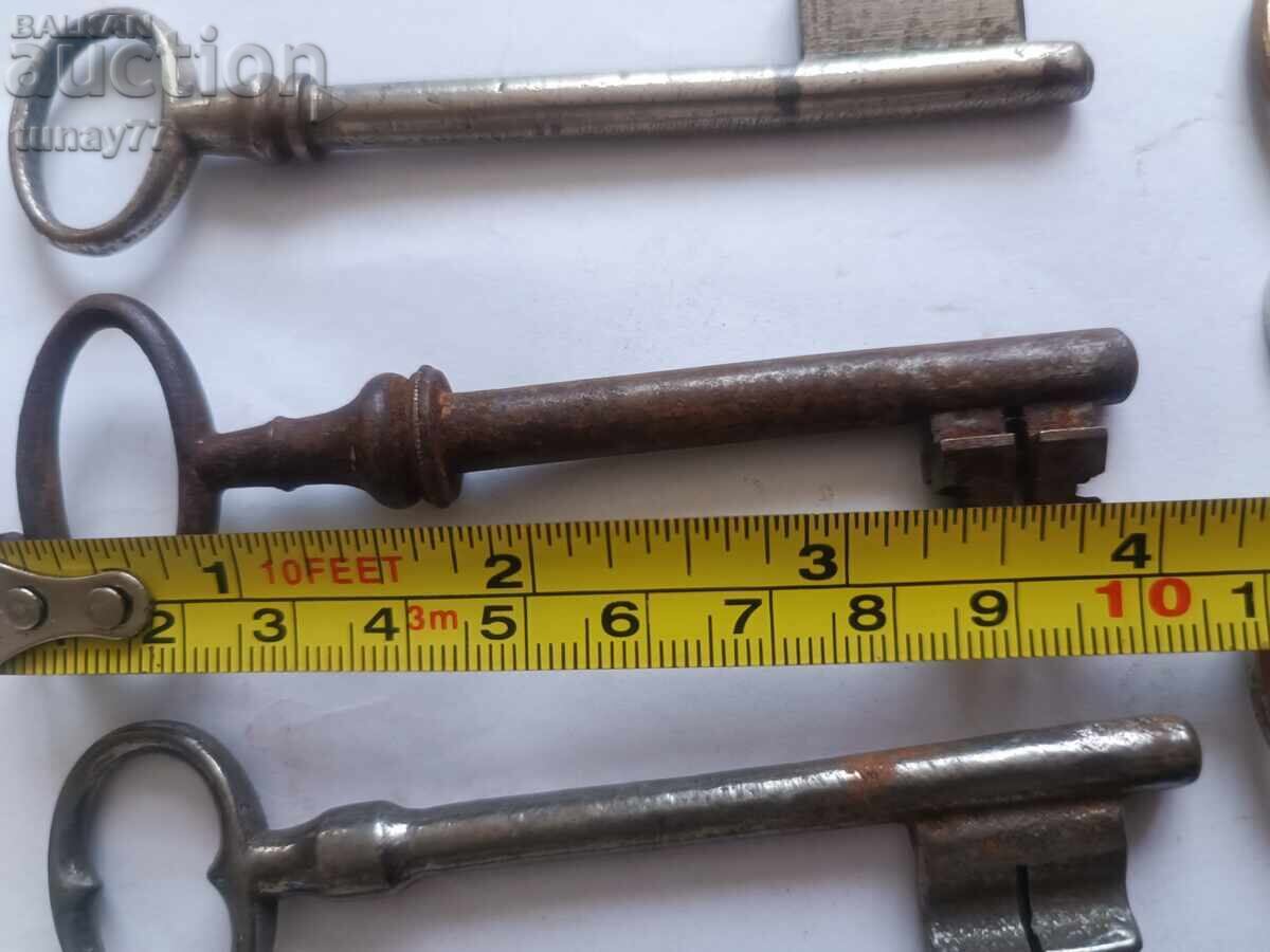 Livrarea Chei mari vintage forjate retro, începutul secolului XX