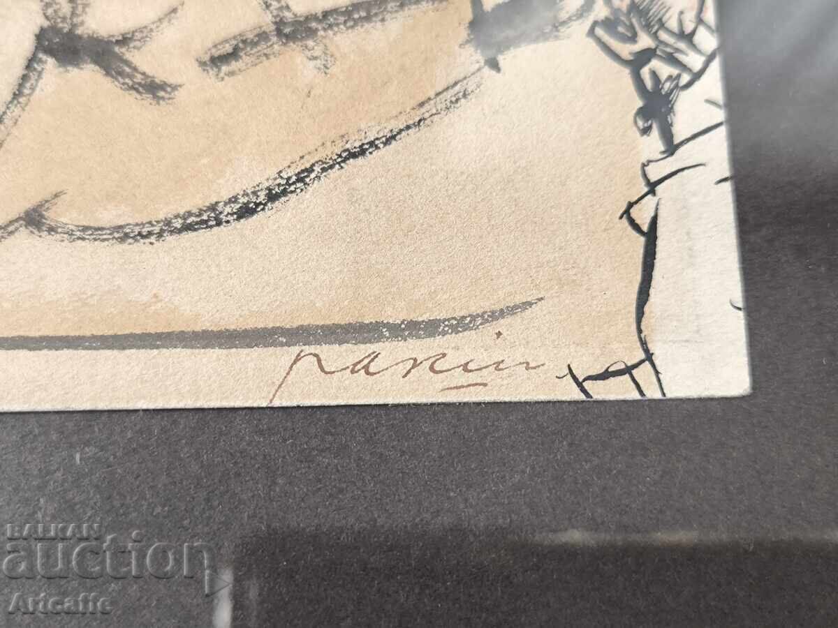 Licitație Jules Pascin - Cubist, bărbat culcat, 1916-17, acuarelă