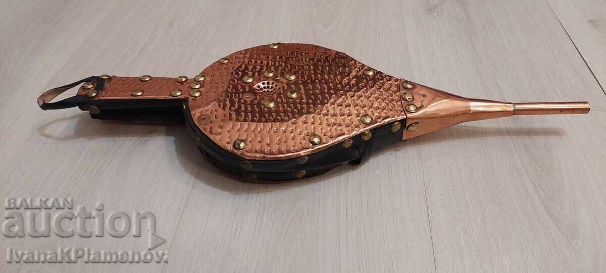 Suflantă pentru șemineu, accesorii din alamă pentru cunoscători - 6