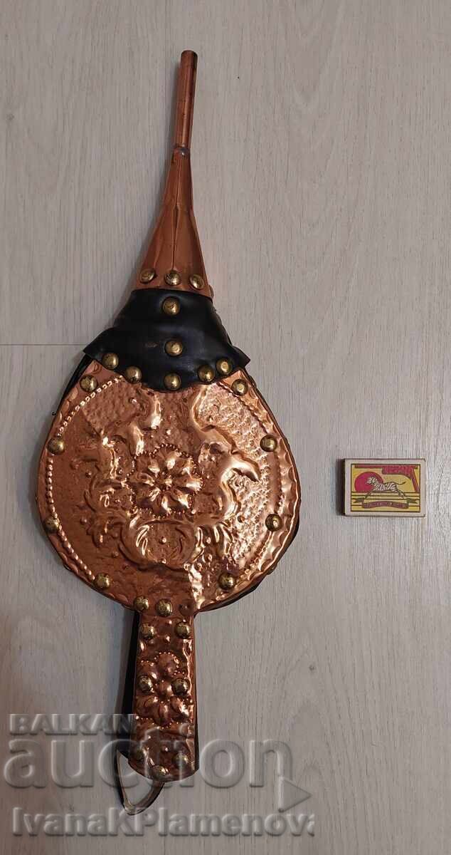 Suflantă pentru șemineu, accesorii din alamă pentru cunoscători - 7