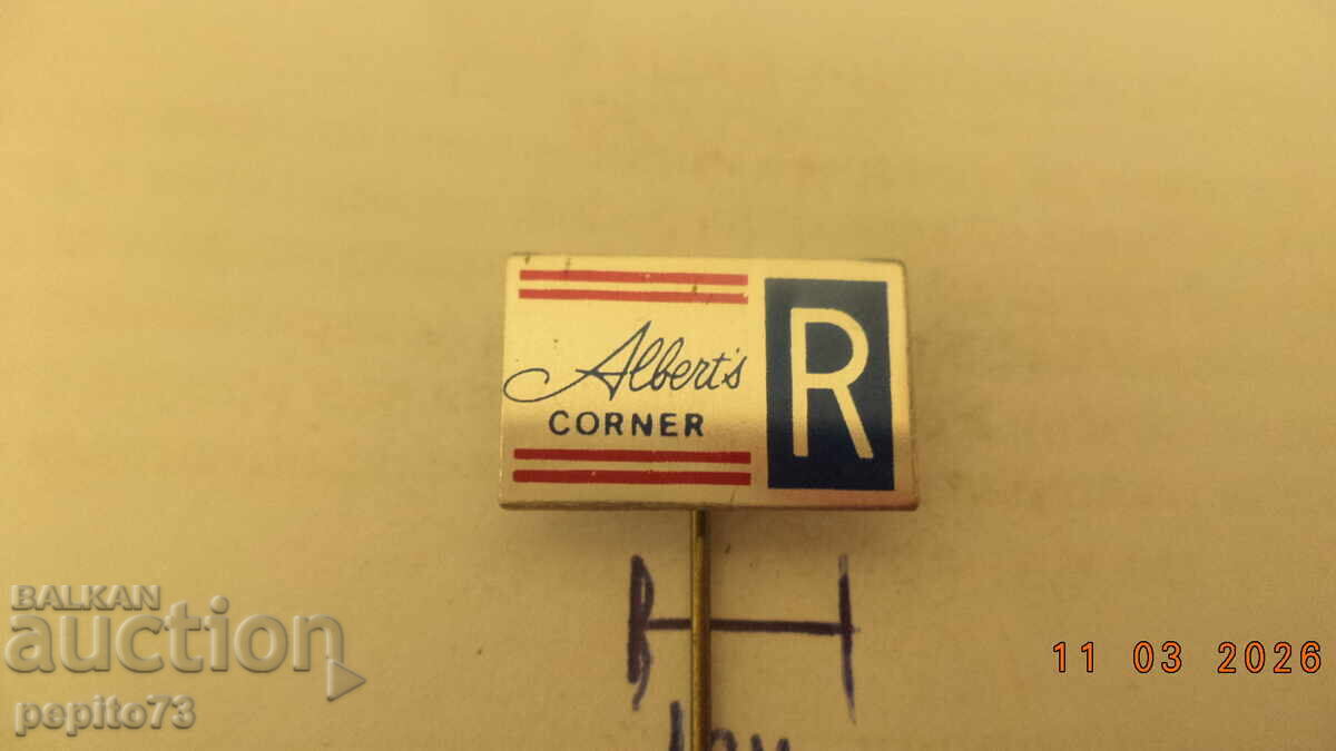 Znachka reklamna, Alberts Corner, restoranti i zavedeniya