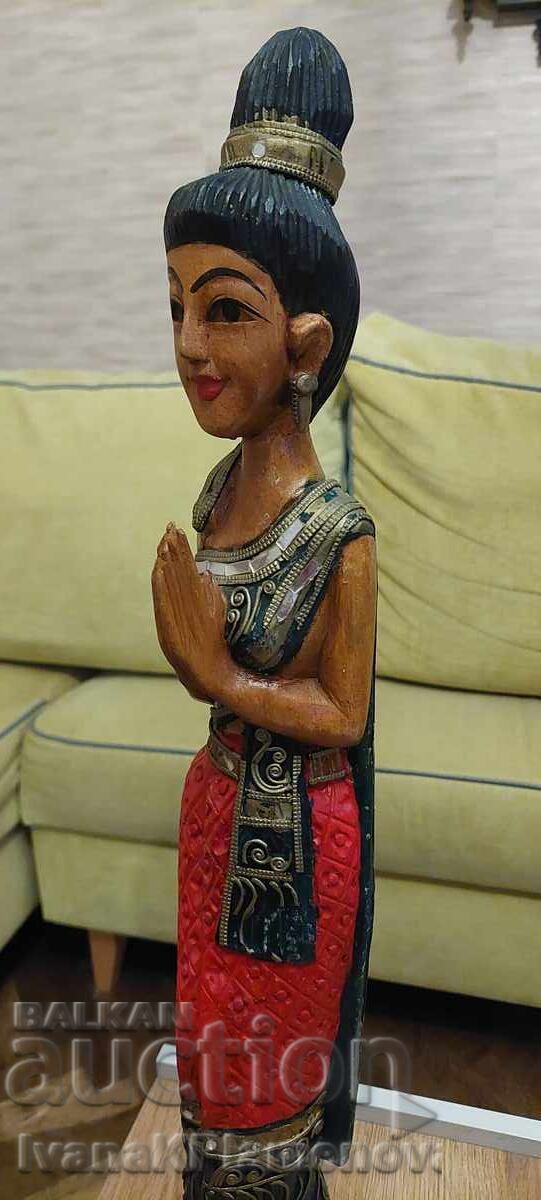 Sculptură în lemn pentru cunoscători, înălțime 65cm - 5
