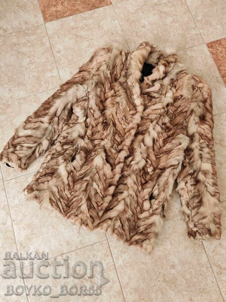 Super Calitate Lux Elegant Palton Damă Piele Nurcă