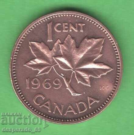 (¯`'•.¸ 1 cent 1969 CANADA ¸.•'´¯)