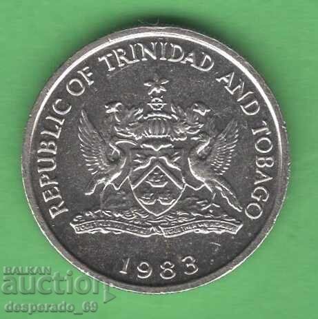 (¯`'•.¸ 25 cenți 1983 TRINIDAD ȘI TOBAGO ¸.•'´¯) cu preț € 1.50 | 2.93 BGN