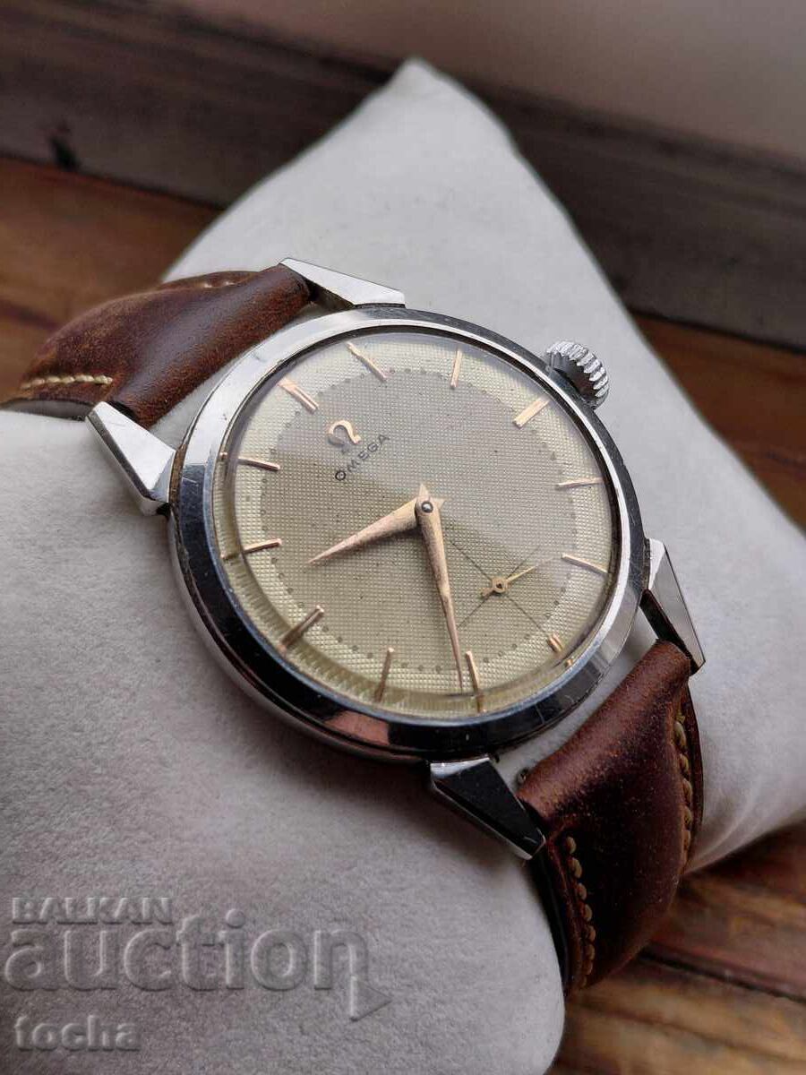 Аукцион Омега , Omega cal.410 , honeycomb dial , страхотен