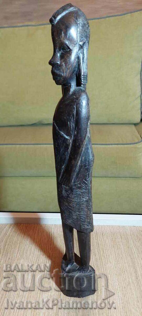 Licitație Sculptură în lemn masiv pentru cunoscători 35cm Licitație Sculptură în lemn masiv pentru cunoscători 35cm