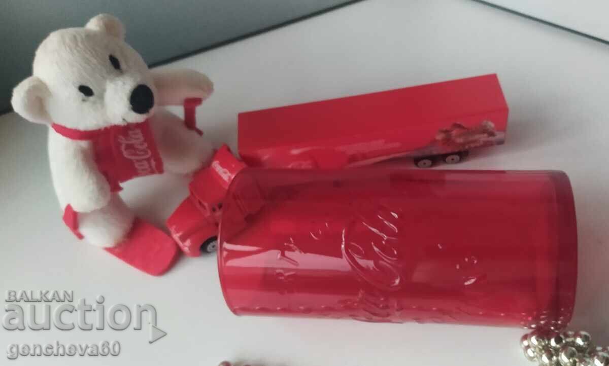 Συλλεκτικό LOT φορτηγό, ποτήρι, αρκουδάκι COCA COLA - 7