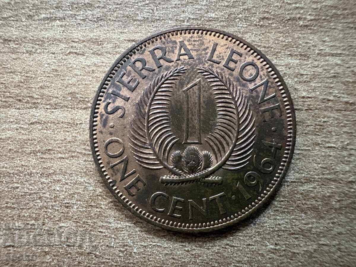 Sierra Leone - 1 cent (1964)