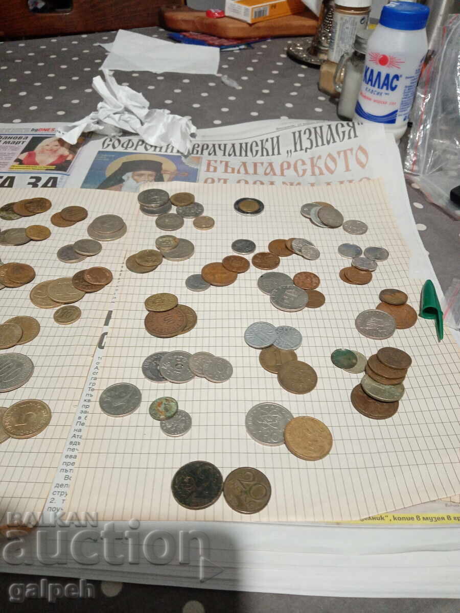 LOT MIXT DE MONEDE - 140+ BUC. - 14 Euro cu preț € 14.00 | 27.38 BGN LOT MIXT DE MONEDE - 140+ BUC. - 14 Euro cu preț € 14.00 | 27.38 BGN