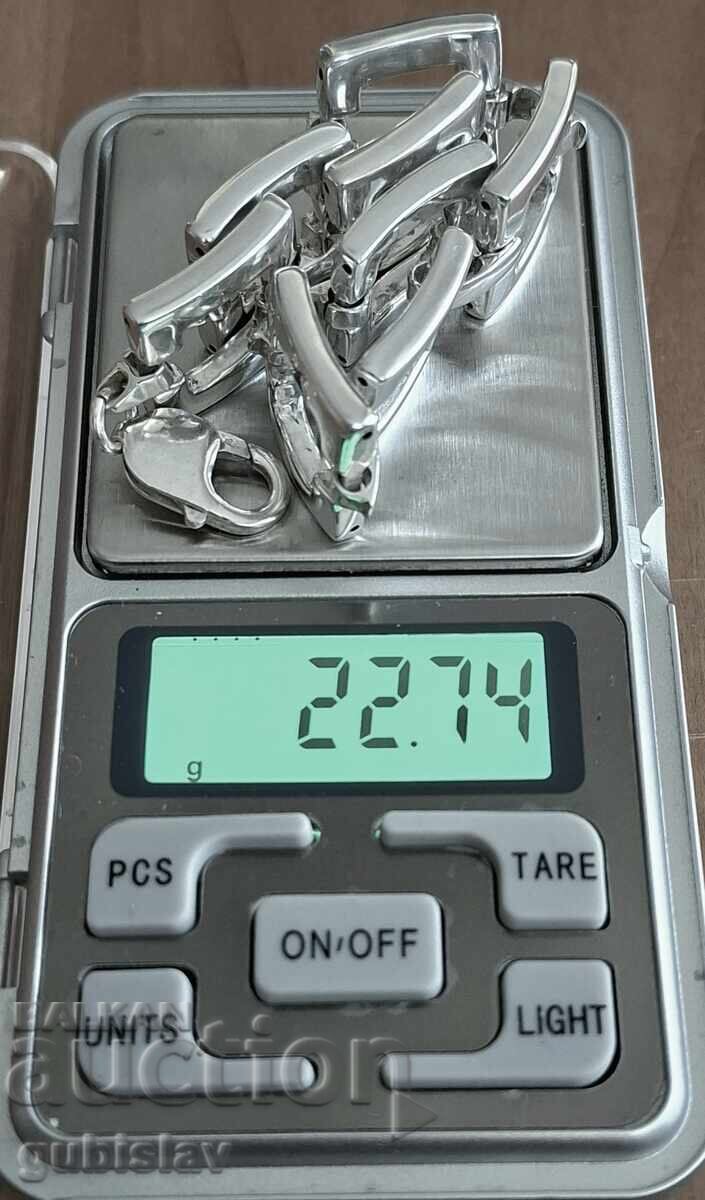 Ασημένιο βραχιόλι, 0.925, 22.74 γρ - 6