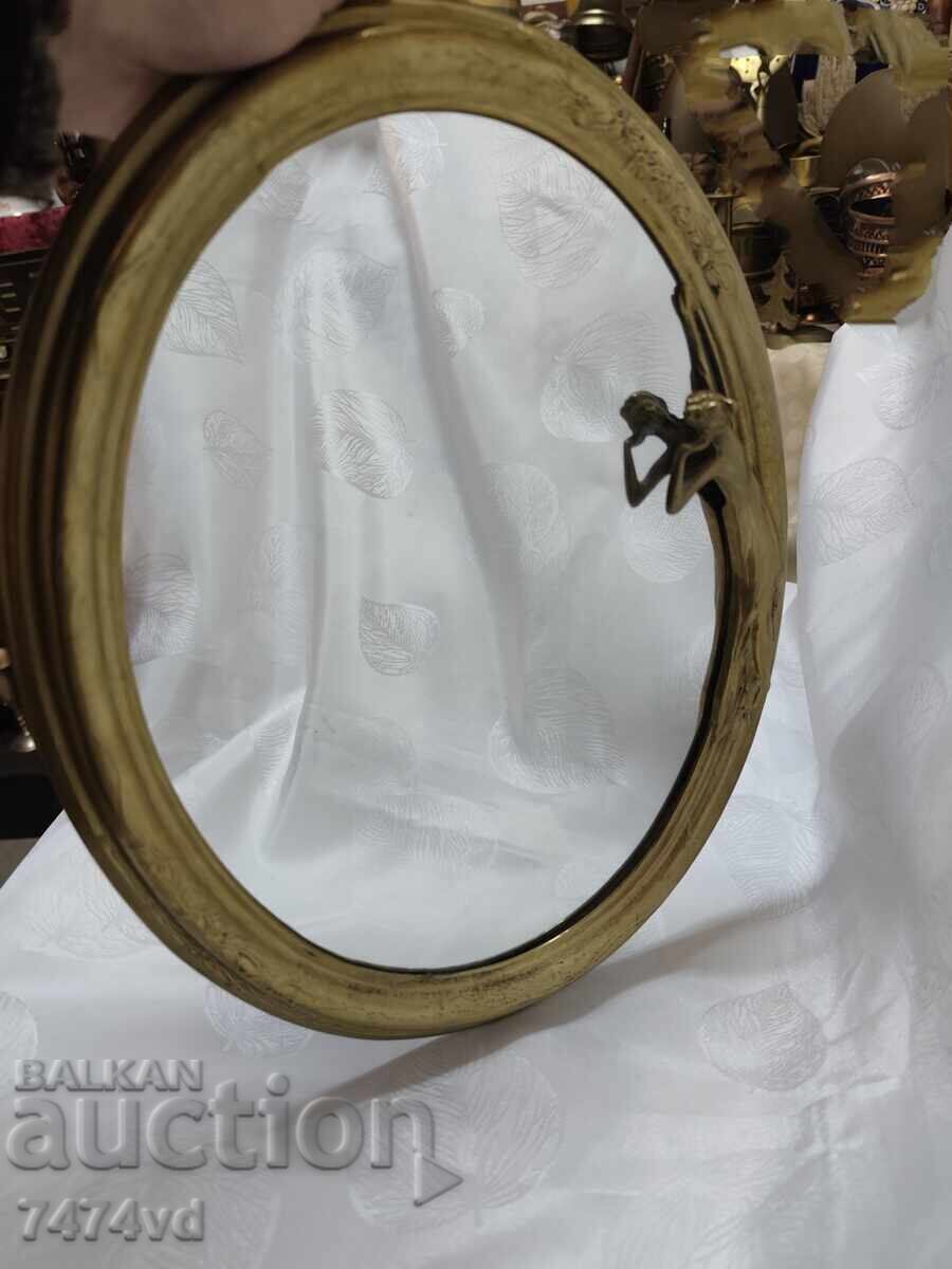 Antique table mirror with a woman looking at herself! with price € 75.00 | 146.69 BGN