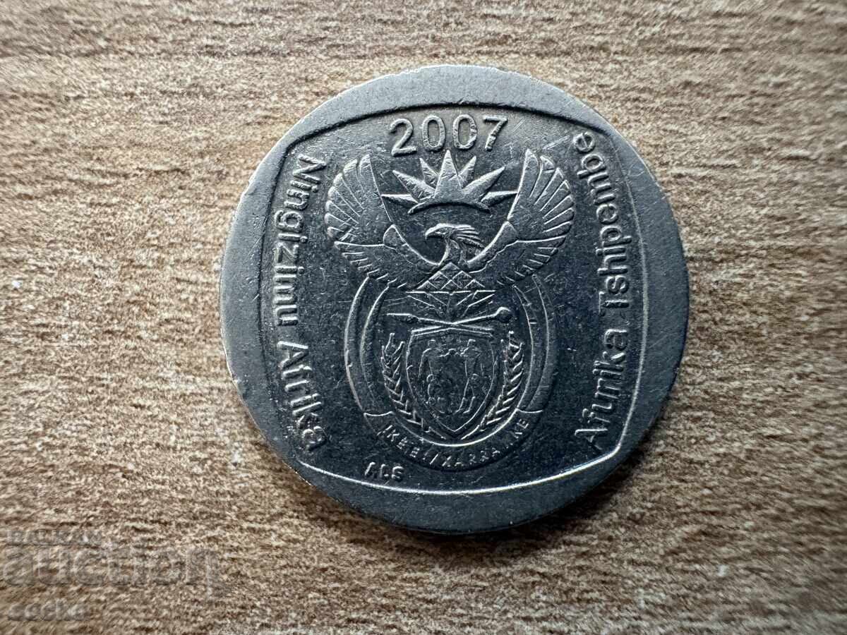 Africa de Sud - 1 rand (2007) cu preț € 0.35 | 0.68 BGN