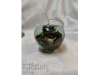 Glass paperweight "Apple" massive - Murano glass