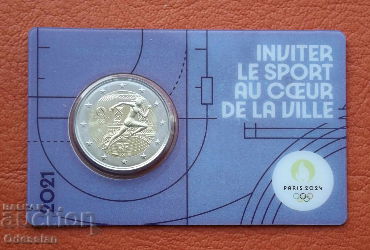 Franța • 2 euro • Olimpiada - 2024 • 2021