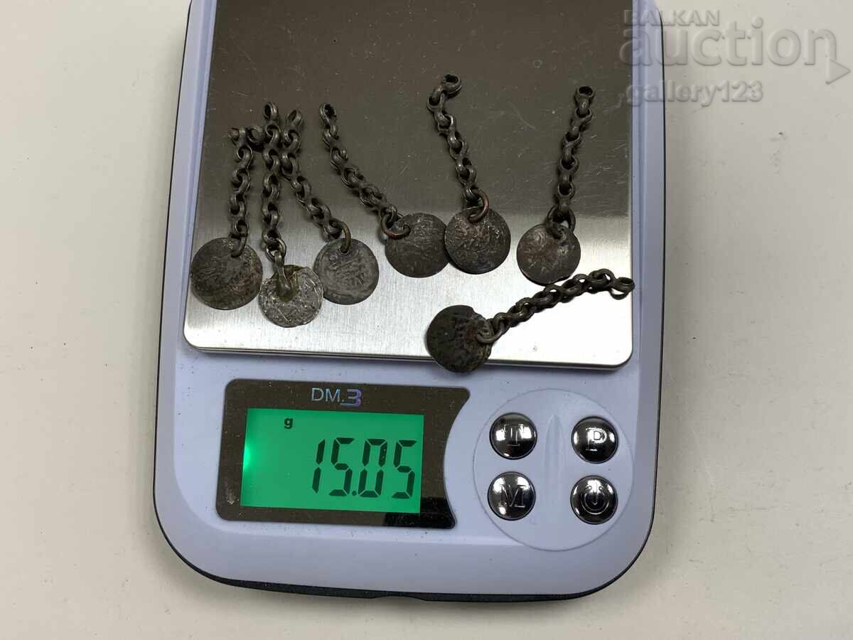 Livrarea Lanț argintiu cu opt inele din argint