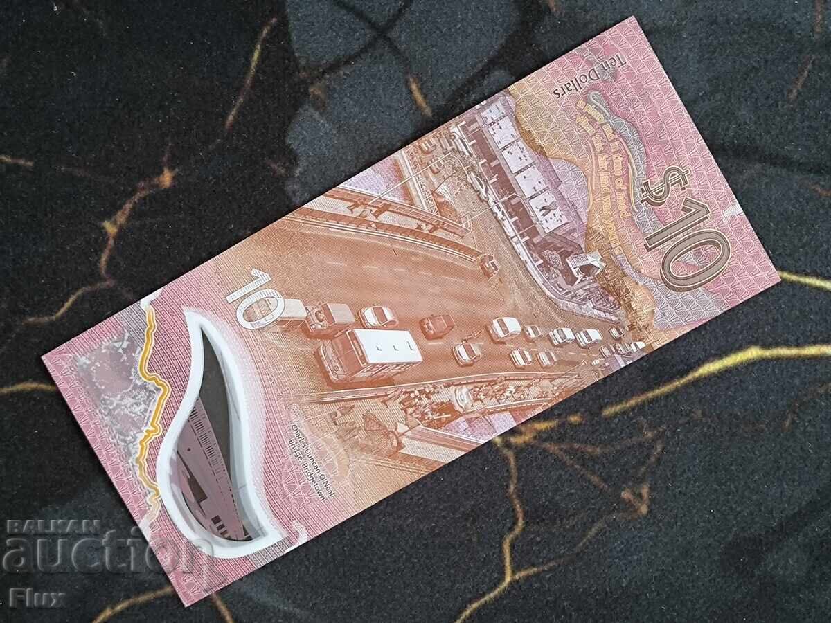 Bancnotă - Barbados - 10 dolari UNC | 2024 cu preț € 16.00 | 31.29 BGN