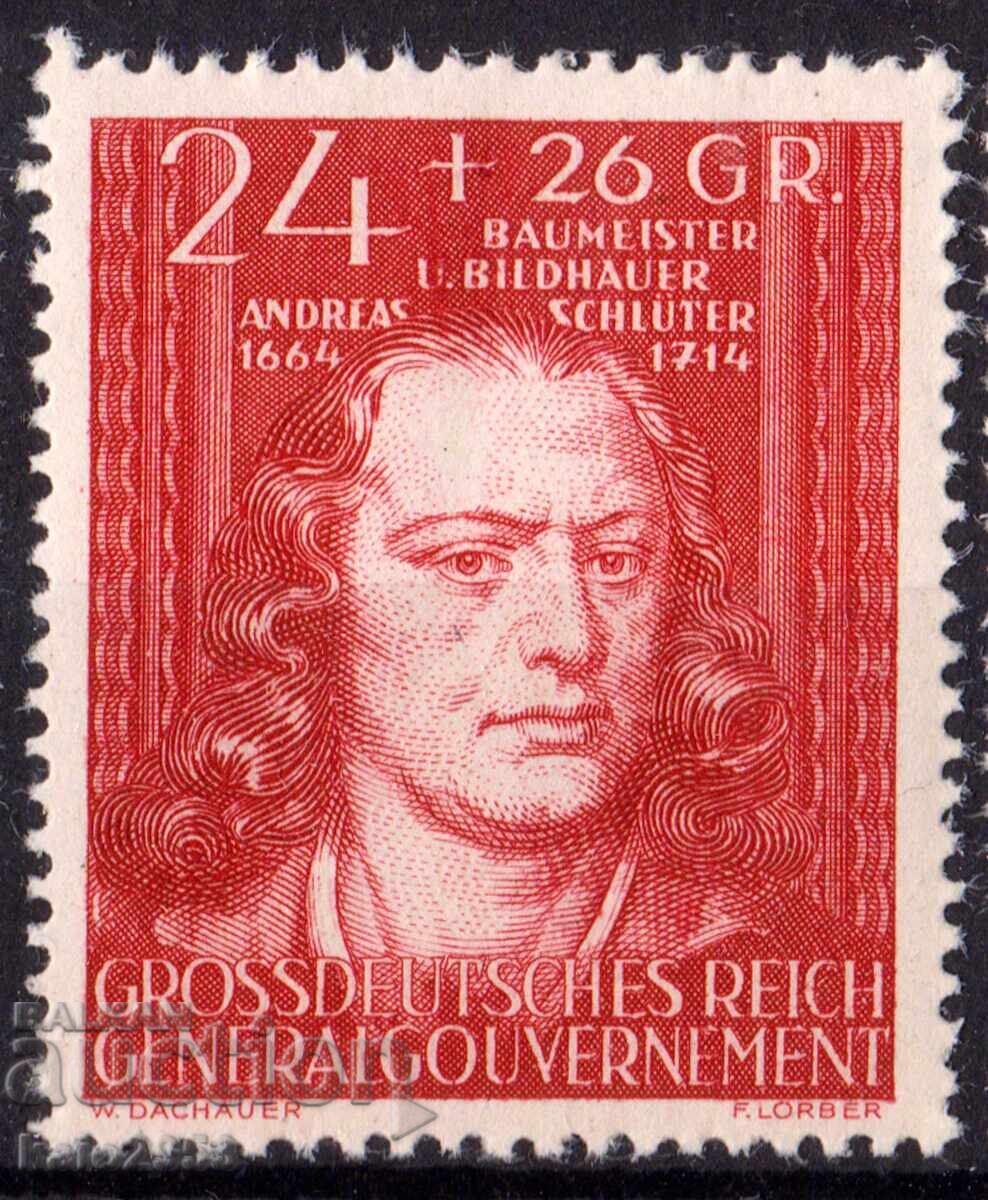 Germania-1944-Ocuparea Poloniei-Fond Cultural-Personalități, MNH