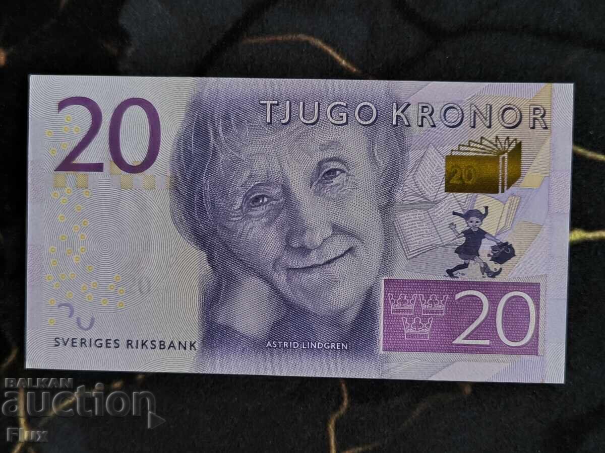 Bancnotă - Suedia - 20 coroane UNC | 2015