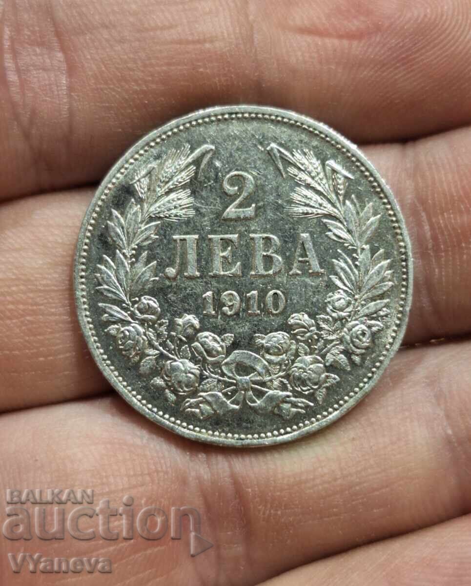 2 leva 1910g. PL excelent conservată! - 5 2 leva 1910g. PL excelent conservată! - 5