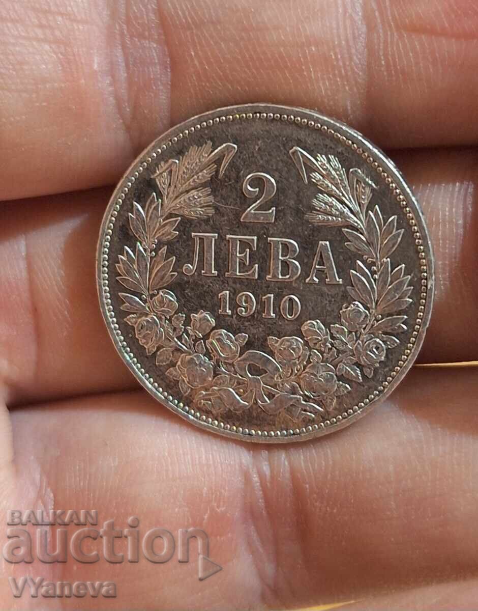2 leva 1910g. PL excelent conservată! - 7 2 leva 1910g. PL excelent conservată! - 7
