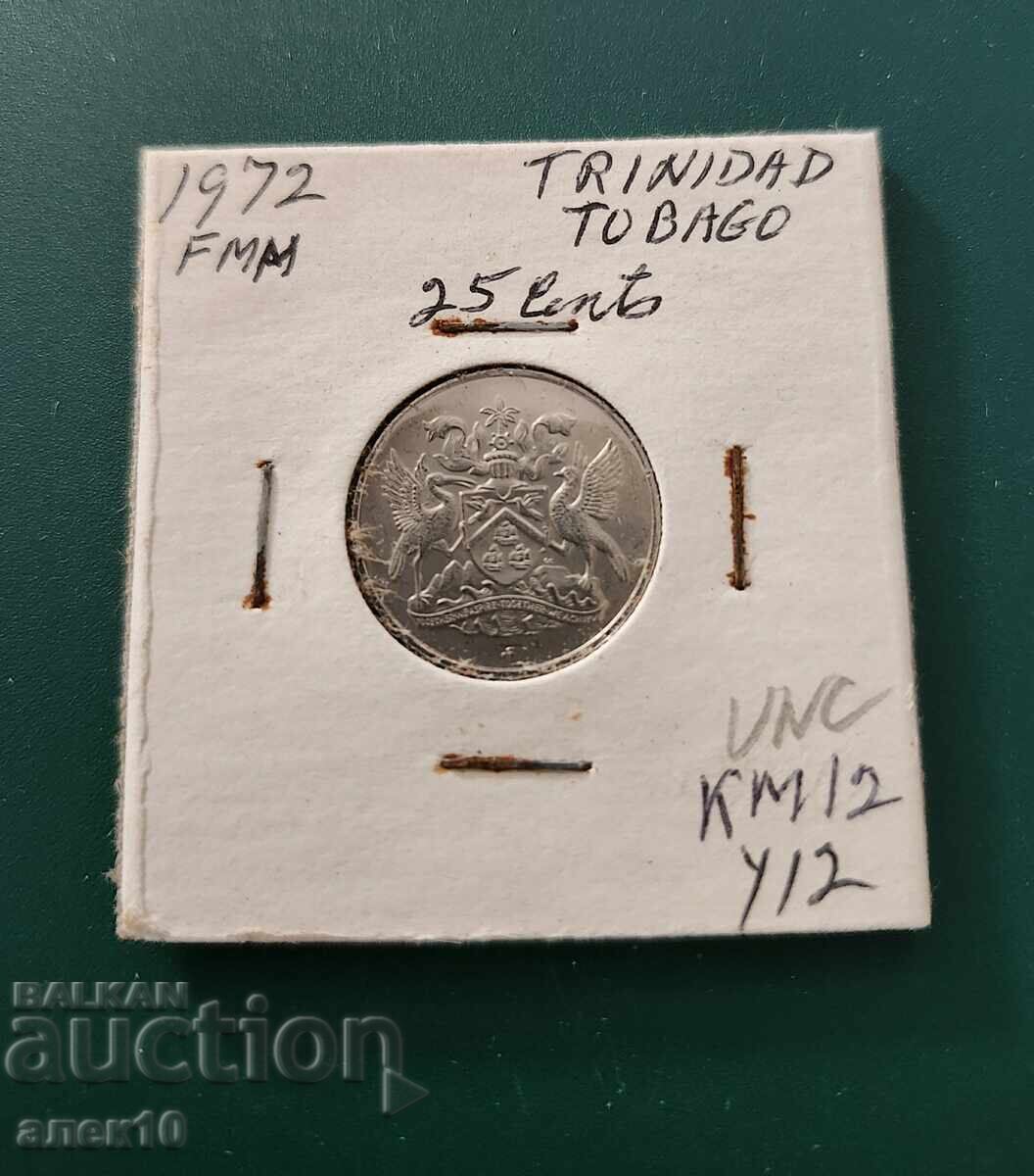Trinidad 25 cenți 1972