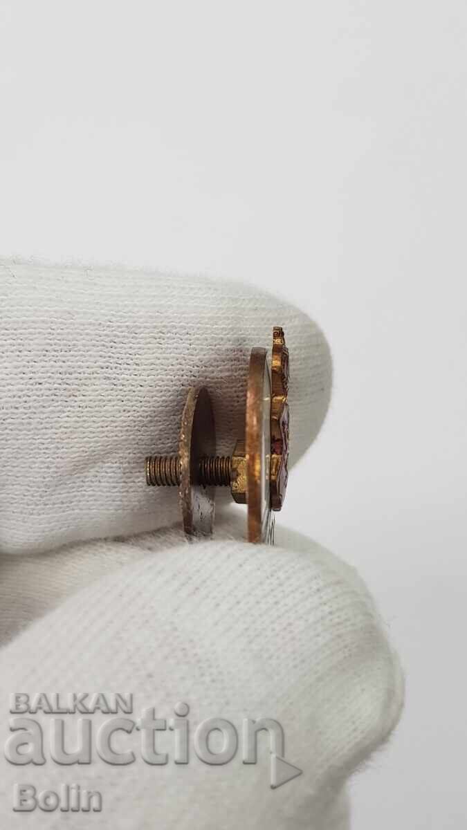 Аукцион Рядък Български Царски Олимпийски Знак,Значка - 1930-40