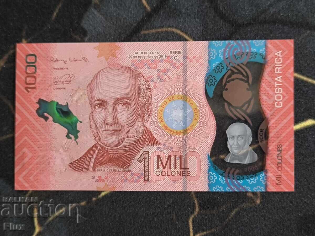 Banknote - Costa Rica - 1000 Colón UNC | 2019 with price € 7.75 | 15.16 BGN